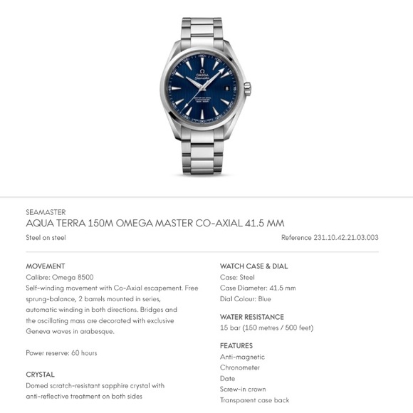 OMEGA Master, Aqua Terra CO‑AXIAL 41.5 MM - Picture 2 of 5